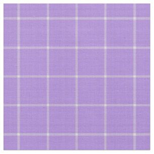 Lila Fensterpaneel-Gingham-Kariert Stoff