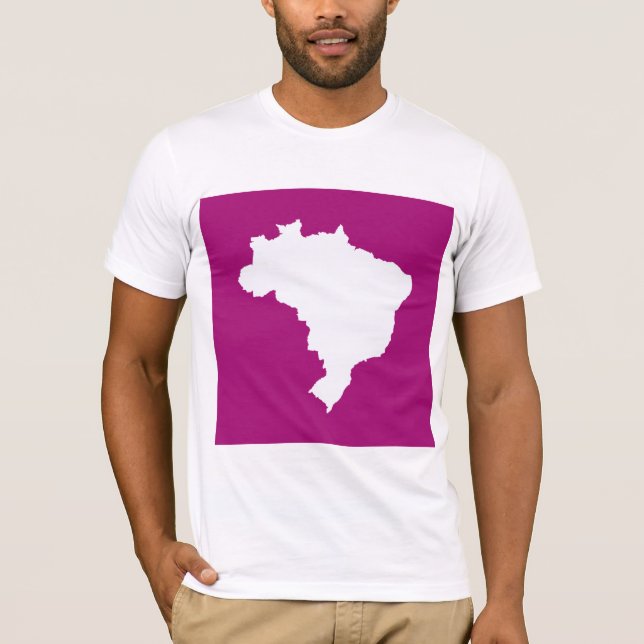 Lila festliches Brasilien in Emporio Moffa T-Shirt (Vorderseite)