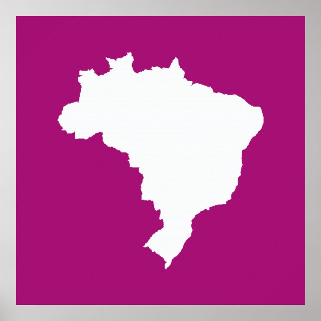 Lila festliches Brasilien in Emporiomoffa Poster (Vorne)
