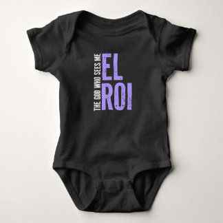 Lila Fettdesign - El Roi - Der Gott, der mich sieh Baby Strampler
