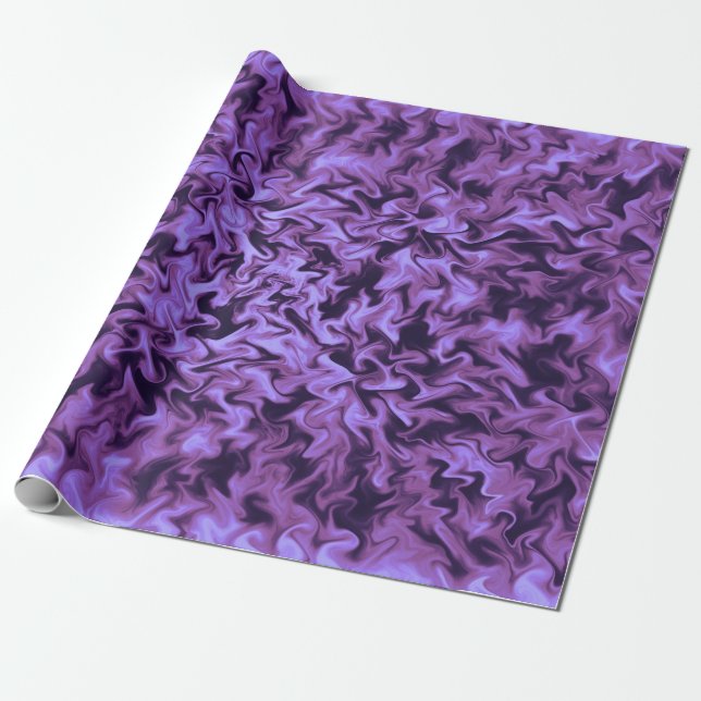 Lila Feuer Geschenkpapier (Ungerollt)