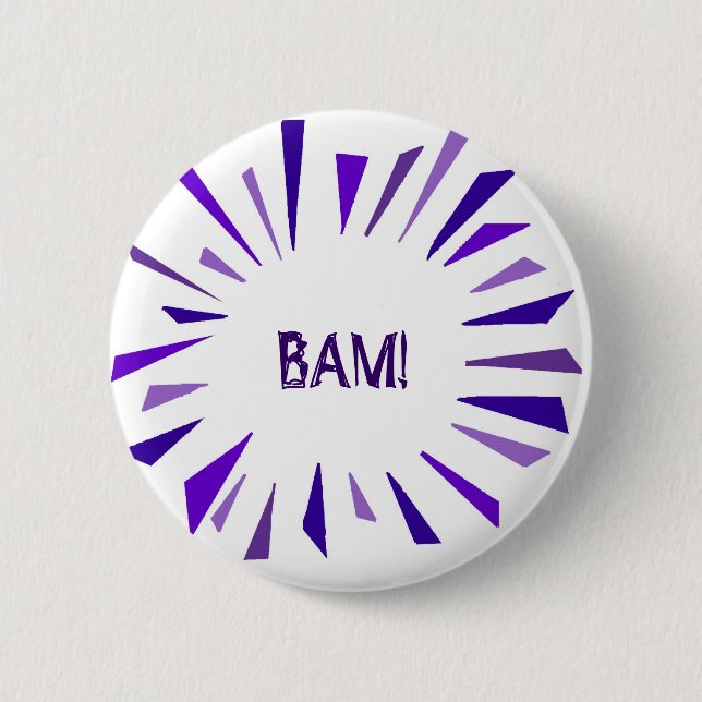 Lila Feuerwerkknopf Button (Vorderseite)