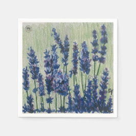 Lila Field Cocktail Paper Napkin Serviette