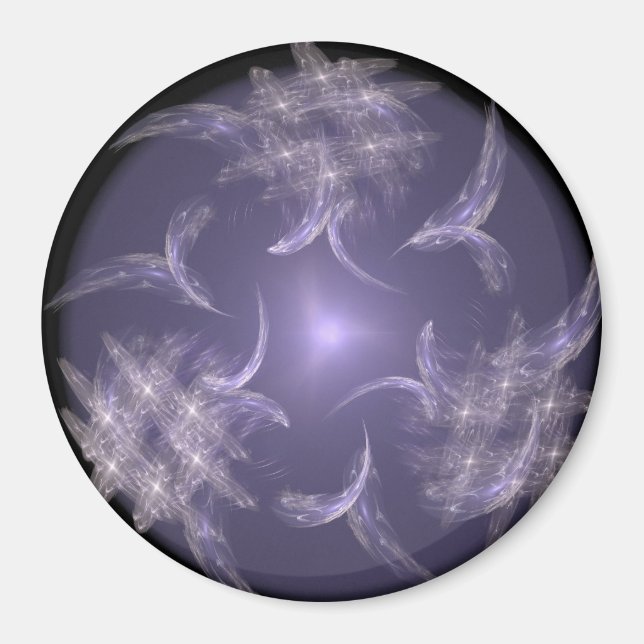 Lila Filigree Magnet (Vorne)