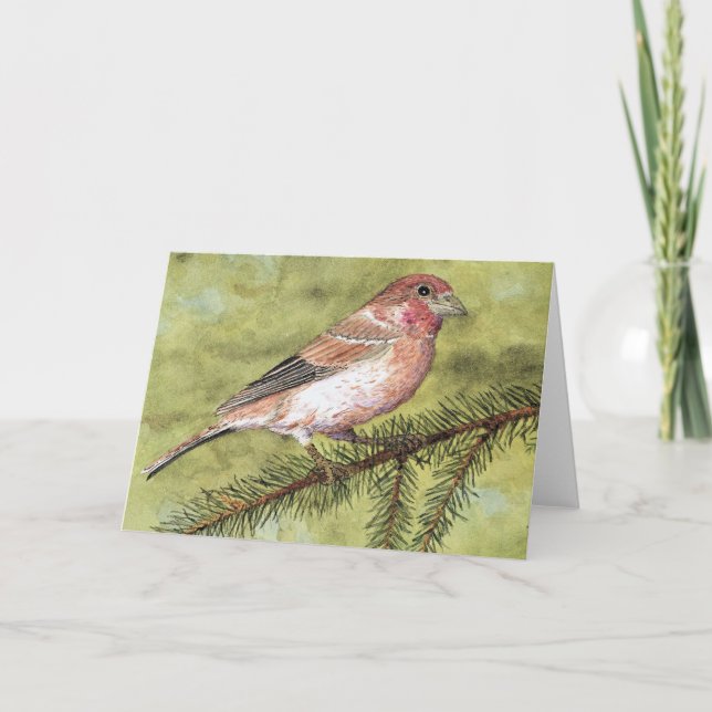 Lila Finish Greetings Card Karte (Vorderseite)