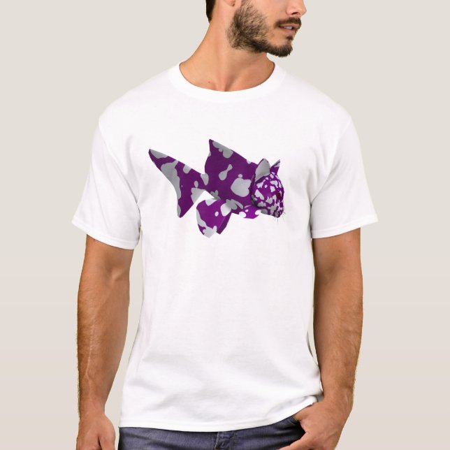Lila Fisch T-Shirt (Vorderseite)