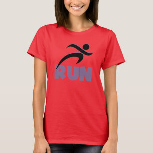 Lila Fitness ausführen T-Shirt