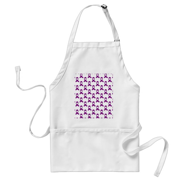 Lila Flachmuster Schürze (Vorne)