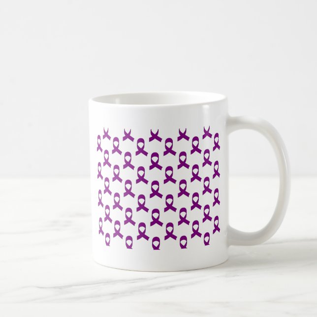 Lila Flachmuster Tasse (Rechts)