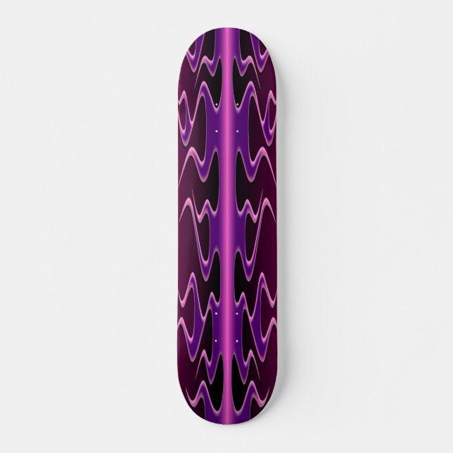 Lila Flames Skateboard (Vorne)
