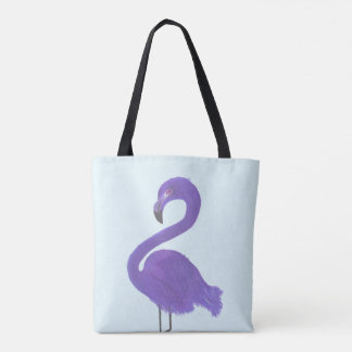 Lila Flamingo-Malerei - feine Küstenkunst