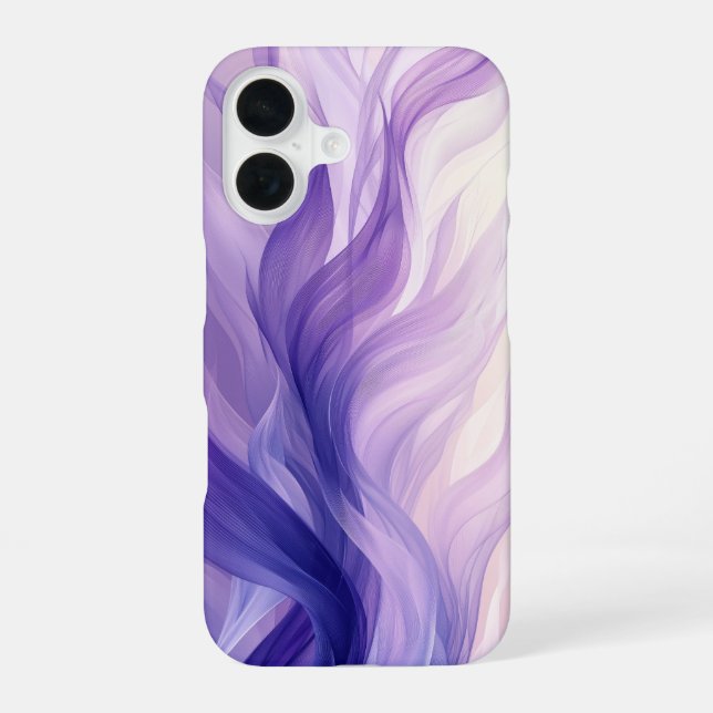 Lila Flammen-Handyhülle iPhone 16 Hülle (Rückseite)