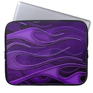 Lila Flammenmuster Notebook-Sieb Laptopschutzhülle