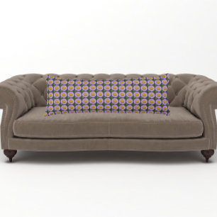 Lila Fleabane Daisy Floral Pattern Seitenschläferkissen