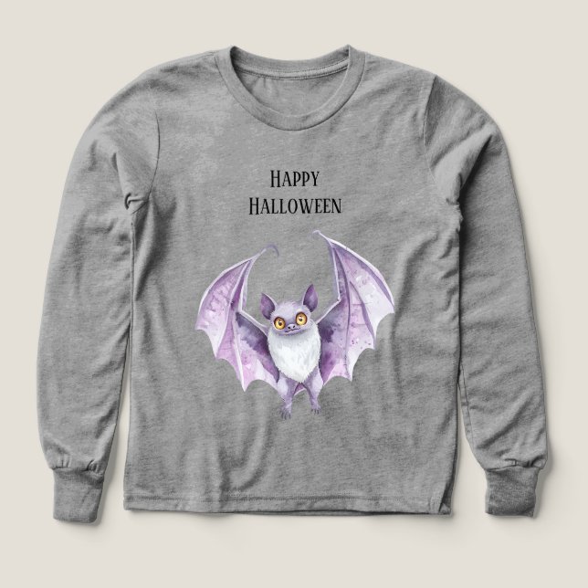 Lila Fledermaus Gruselig Halloween   (Design Vorderseite)