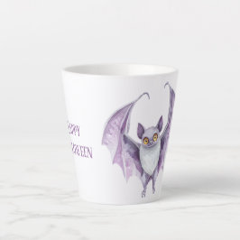 Lila Fledermaus Gruselig Halloween Milchtasse