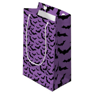 Lila Fledermäuse Geschenktüte, Halloween fliegende Kleine Geschenktüte