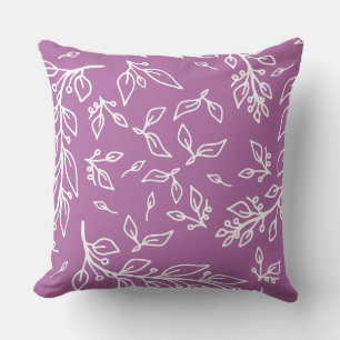 Lila Flieder Floral Kissen