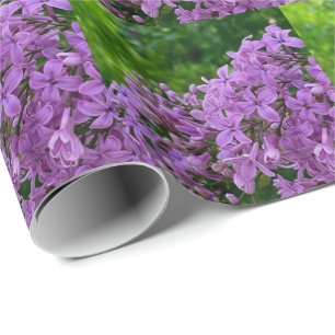 Lila Flieder romantische elegante lila Blumenfoto Geschenkpapier