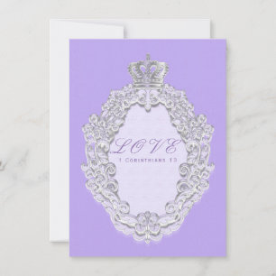 Lila Flieder Vintage Krone Märchen Hochzeit