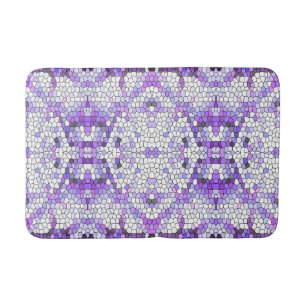 Lila Fliesen - Mosaik, griechischer Stil, Badematte