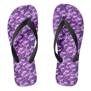 Lila Flip Flops