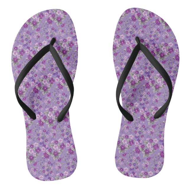 Lila Flip Flops (Fußbett)