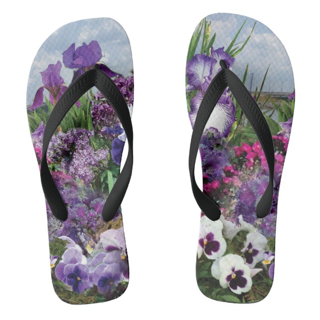 lila Flip-Flops Flip Flops (Fußbett)