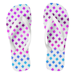 Lila Flip Flops in Blau Pink