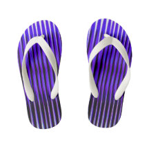 Lila Flip Flops in Scheiben, breite Streifen