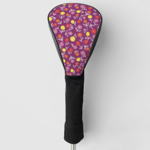 Lila Floral Ditsy Golfkopfabdeckung Golf Headcover