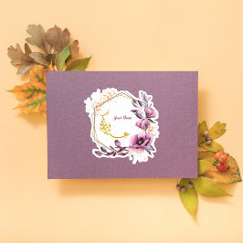 Lila Floral Eid Mubarak Aufkleber
