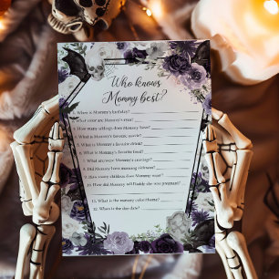 Lila Floral Gothic Wer Mommy Best Game kennt