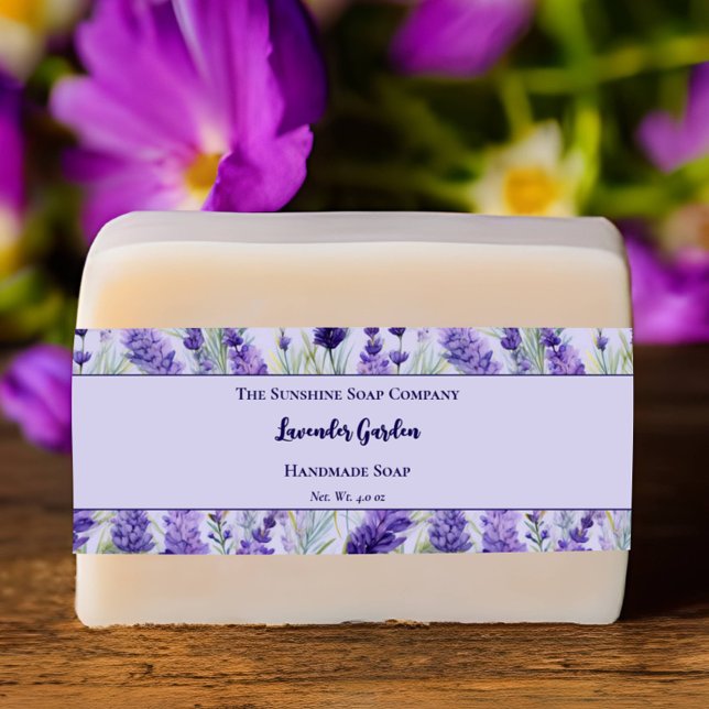 Lila Floral Lavendel Garden Soap Bauchband Einladung (Von Creator hochgeladen)