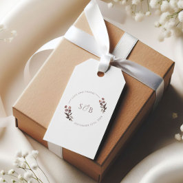 Lila Floral Vielen Dank Gastgeschenk Hochzeit Geschenkanhänger