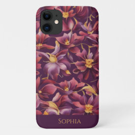 Lila florale Case-Mate iPhone hülle