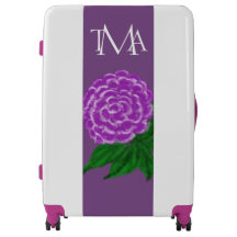 Lila florale Farbmonogramm