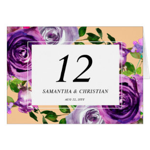 Lila florale geflochtene Zelt-Hochzeitsstimmung Ti