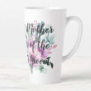 Lila florale MUTTER der GROOM Wedding Bridal Milchtasse