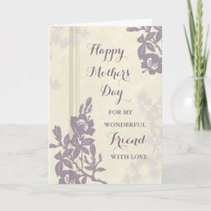Lila florale Stepmutter Happy Mother Day Card Karte