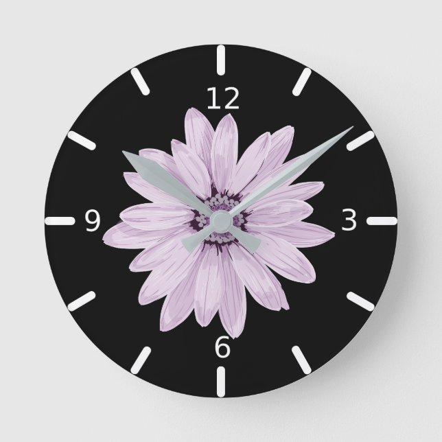 Lila, florale Uhr (Vorderseite)