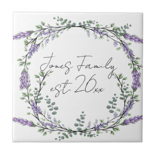 Lila florales botanisches Lavendel-Eukalyptus-Must Fliese