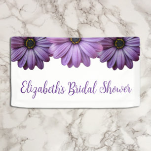 Lila florales Brautparty Banner