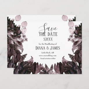Lila florales Gothic Boho Pagan Handfasting Save The Date