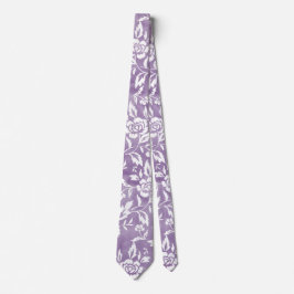 Lila florales Muster Neck Tie Krawatte