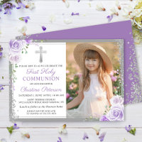 Lila florales Silbermädchen 1. Foto der Heiligen K