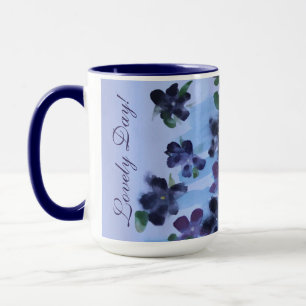 Lila Flower Art Tasse
