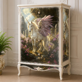 Lila Flügeldraht Weißer Pegasus Keltischer Steinkr Seidenpapier