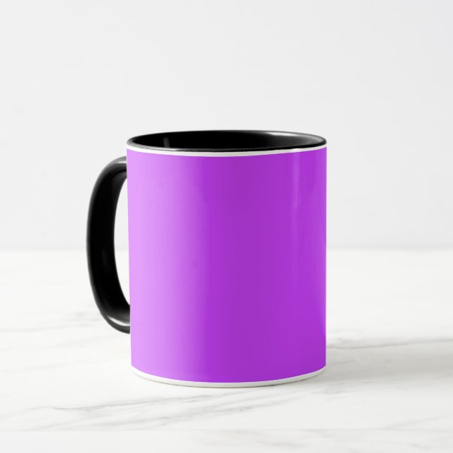 lila fluoreszierender leuchtender Neon Tasse (Vorderseite Links)