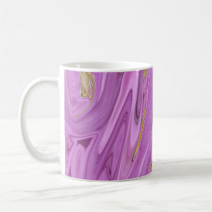 Lila Flüssigkeitsplanung Kaffeetasse